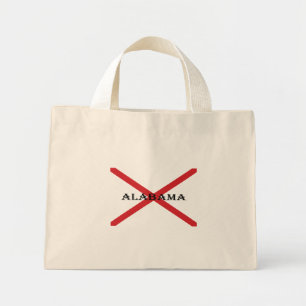 Bolso De Tela Diminuto Alabama y Tcnt de Bandera