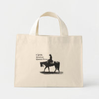 Amar mi cuarto de caballo pequeño tote