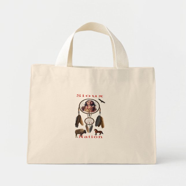 Bolso De Tela Diminuto Americano nativo (Frente)