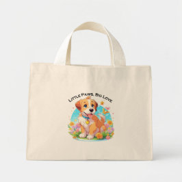 Bolso De Tela Diminuto Amo grande de los cachorros
