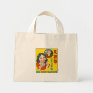 Bolso De Tela Diminuto Anuncio chino de aspirina