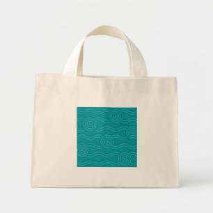 Bolso De Tela Diminuto Arrecife de arte aborigen