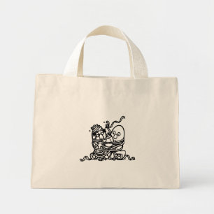 Bolso De Tela Diminuto Arte de huevo RG RA