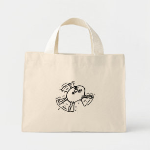 Bolso De Tela Diminuto Arte de huevo RG RA