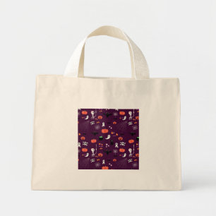 Bolso De Tela Diminuto Arte espeluznante y lindo de Halloween