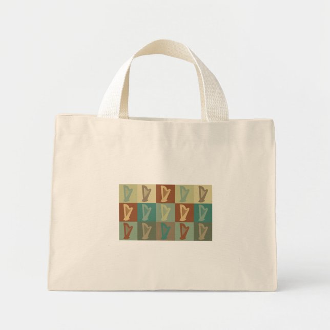 Bolso De Tela Diminuto Arte pop de Harp (Frente)