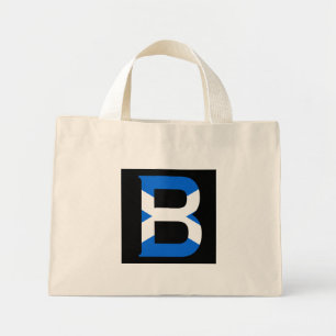 Bolso De Tela Diminuto B Monograma sobrepuesto en el tcnt de la bandera e