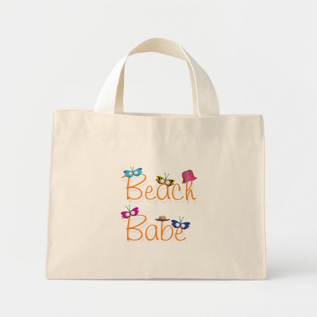 Bolso De Tela Diminuto Babe de playa (Frente)