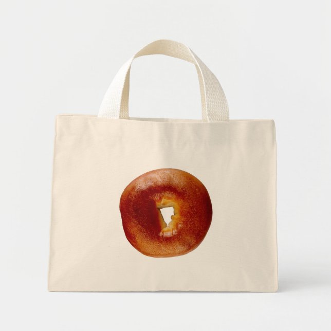 Bolso De Tela Diminuto Bagel (Frente)