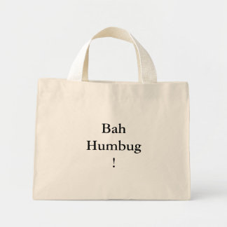 Bolso De Tela Diminuto ¡BahHumbug!
