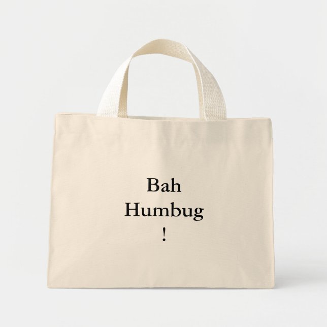 Bolso De Tela Diminuto ¡BahHumbug! (Frente)