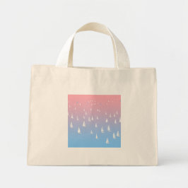 Bolso De Tela Diminuto Barcos de vela en el océano