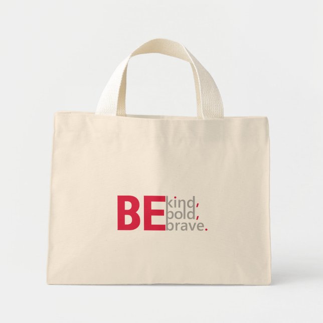 Bolso De Tela Diminuto Be Kind Tote Bag (Frente)