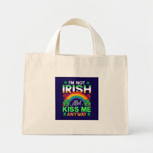 Bolso De Tela Diminuto besarme de todas formas diseño de humor irlandés-6