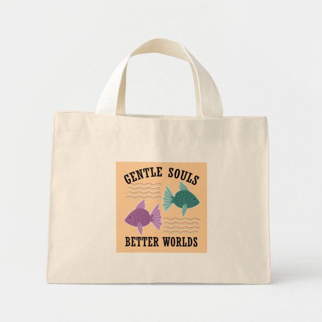 Bolso De Tela Diminuto Better Worlds (Frente)