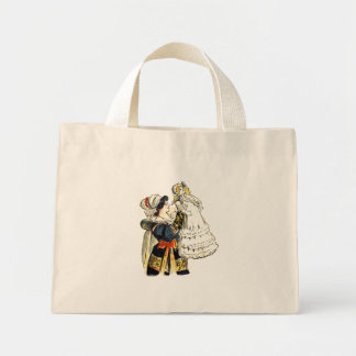 Bolso De Tela Diminuto Bleuette en traje de Navidad