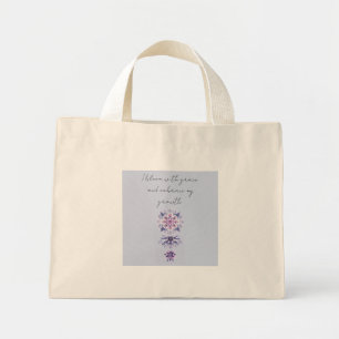 Bolso De Tela Diminuto Blooming Serenity Mandala Tote Bag