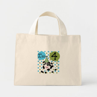 Bolso De Tela Diminuto Blue Cow camisetas de cumpleaños y regalos