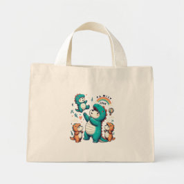 Bolso De Tela Diminuto Bono DinoBear