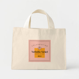 Bolso De Tela Diminuto Brindis de Champán