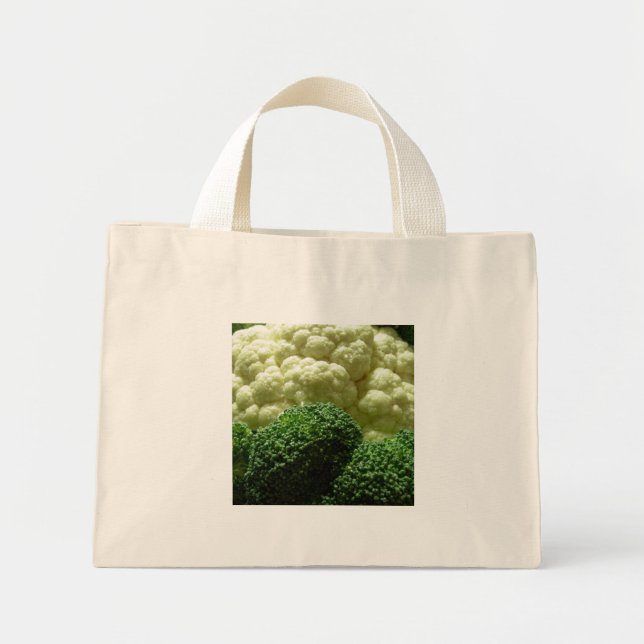 Bolso De Tela Diminuto Broccoli y coliflor (Frente)