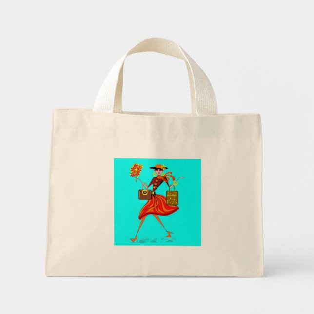 Bolso De Tela Diminuto Buenos días (Frente)