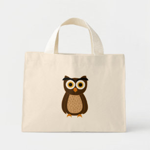 Bolso De Tela Diminuto búho