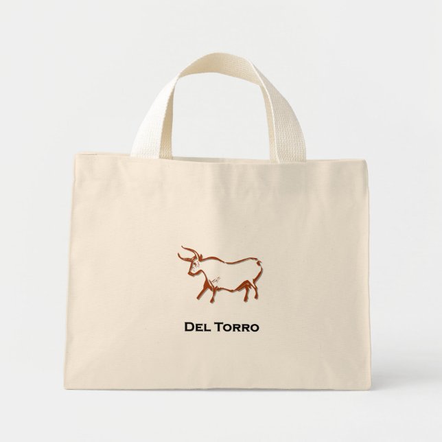Bolso De Tela Diminuto Bull del toro (Frente)