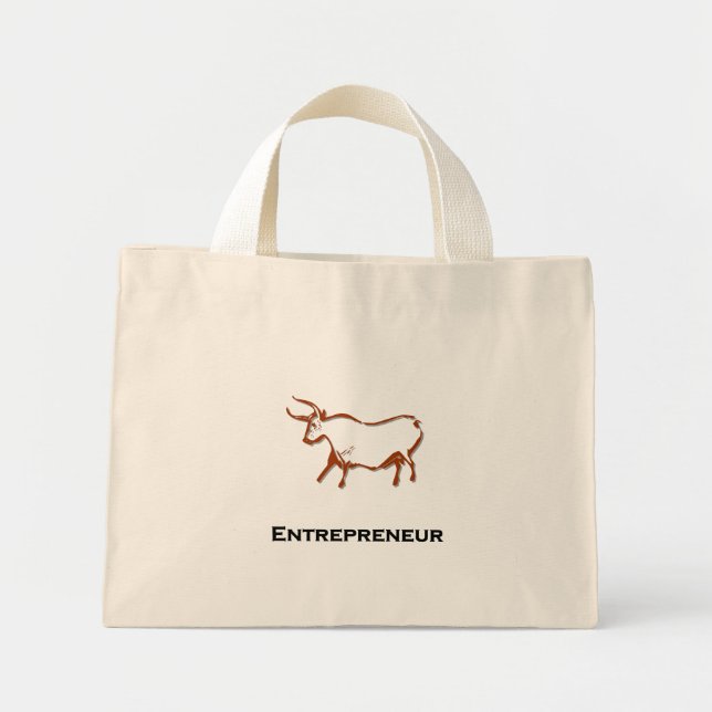 Bolso De Tela Diminuto Bull Entrepreneur Brown (Frente)