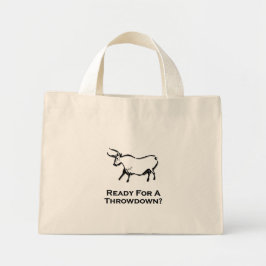 Bolso De Tela Diminuto Bull Listo Para Un Negro De Desplome