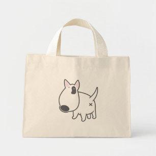 Bolso De Tela Diminuto Bull Terrier - bully_illos_bruno_3c