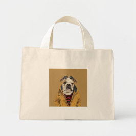 Bolso De Tela Diminuto Bulldog inglés