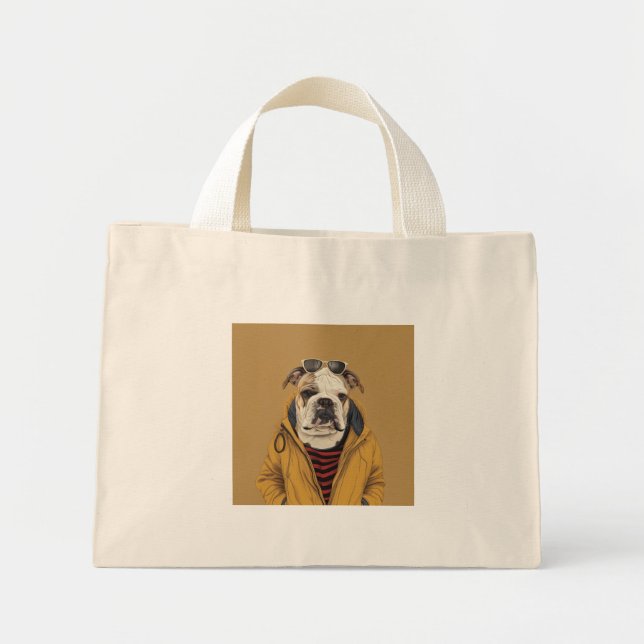 Bolso De Tela Diminuto Bulldog inglés (Frente)
