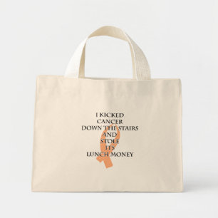 Bolso De Tela Diminuto Bully de Cáncer (Cinta de Peach)