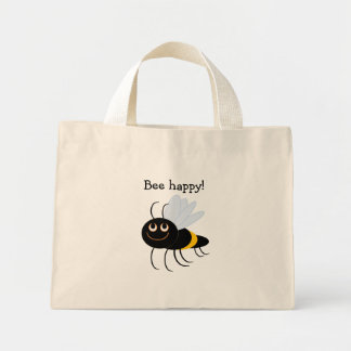 Bolso De Tela Diminuto BuzzAboutBees Bee Happy Mini tote