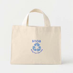 Bolso De Tela Diminuto BYOB - ¡Trae tu propia bolsa!