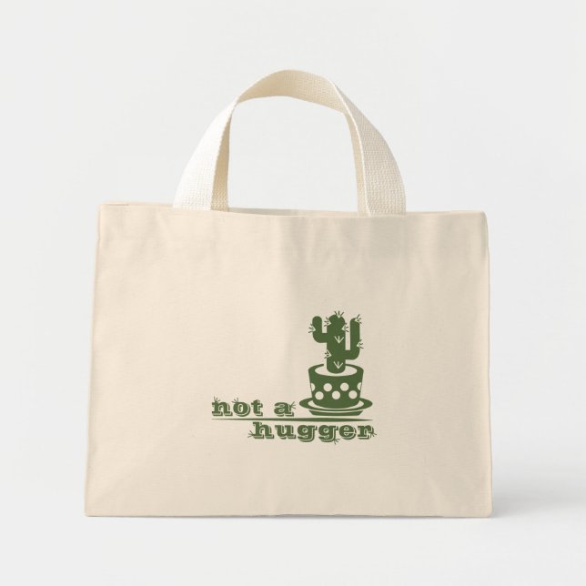 Bolso De Tela Diminuto Cacti No es gracioso decir (Frente)