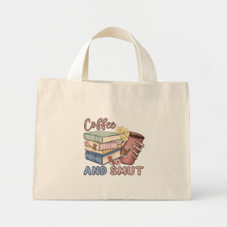 Bolso De Tela Diminuto Café y mochila pequeña de tote