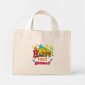 Bolso De Tela Diminuto Camisetas y regalos alegres para el primer cumplea