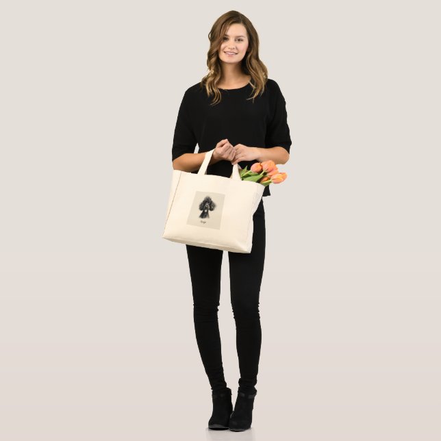 Bolso De Tela Diminuto Carbón negro (Anverso (modelo))