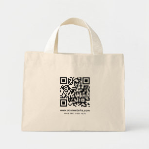 Bolso De Tela Diminuto Cargar el código QR de la dirección del sitio web
