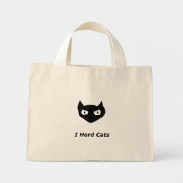 Bolso De Tela Diminuto Cat Boo I Herd Gatos