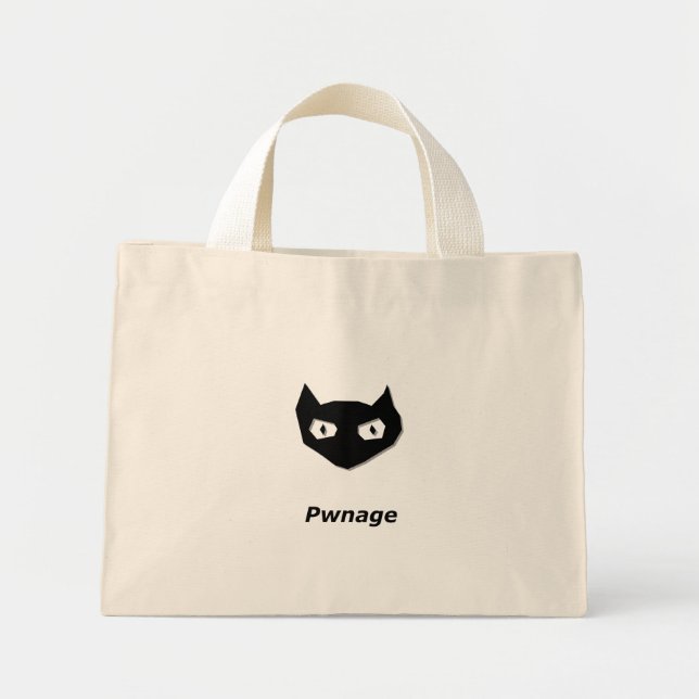 Bolso De Tela Diminuto Cat Boo Pwnage (Frente)