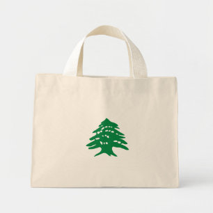 Bolso De Tela Diminuto Cedro verde del Líbano
