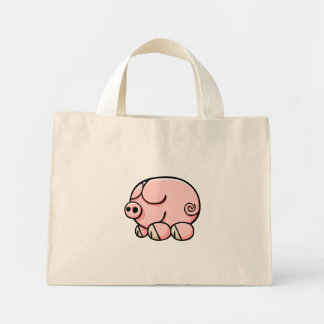 Bolso De Tela Diminuto Cerdo Personalizado
