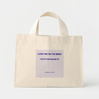 Bolso De Tela Diminuto Chic Lavanda Lucky Me soy la novia