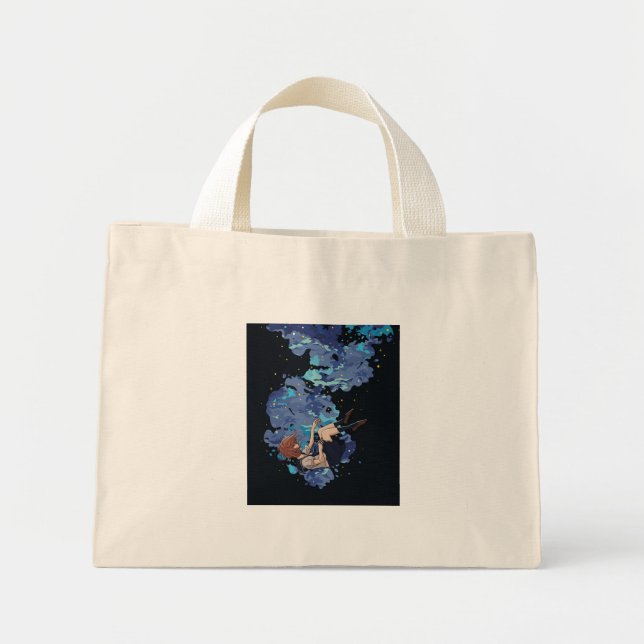 Bolso De Tela Diminuto Chica al vacío (Frente)