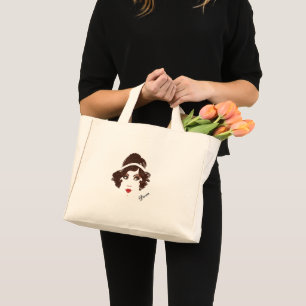 Bolso De Tela Diminuto Chica Gatsby Fiesta Tote Bag