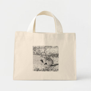 Bolso De Tela Diminuto Chipmunk Sketch