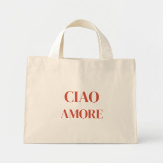Bolso De Tela Diminuto Ciao Amore Tote Bag
